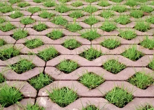 Установка газонной решетки